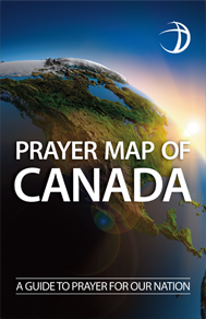 An image of the Prayer Map of Canada.